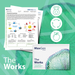 MaxGen Labs 'The Works' genetic test kit with printed materials on a green background