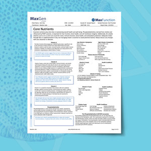 MaxFunction Panel | MaxGen Labs | Geneting Testing Kits