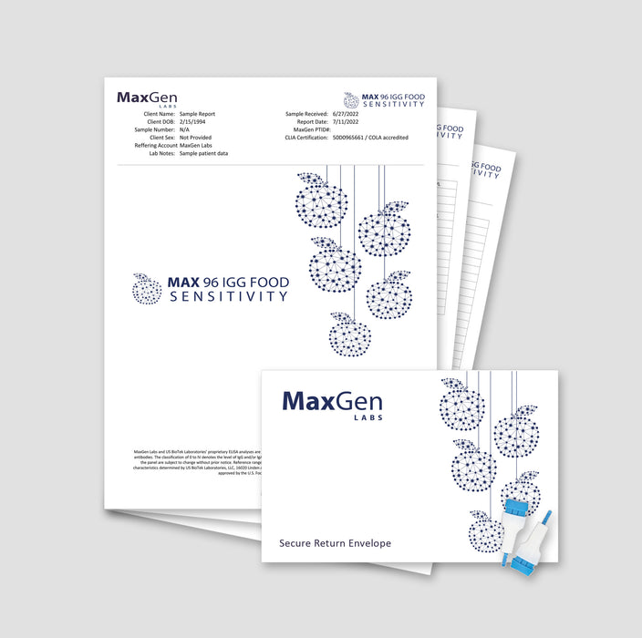 MaxGen Labs Max 96 Food Sensitivity Test Kit